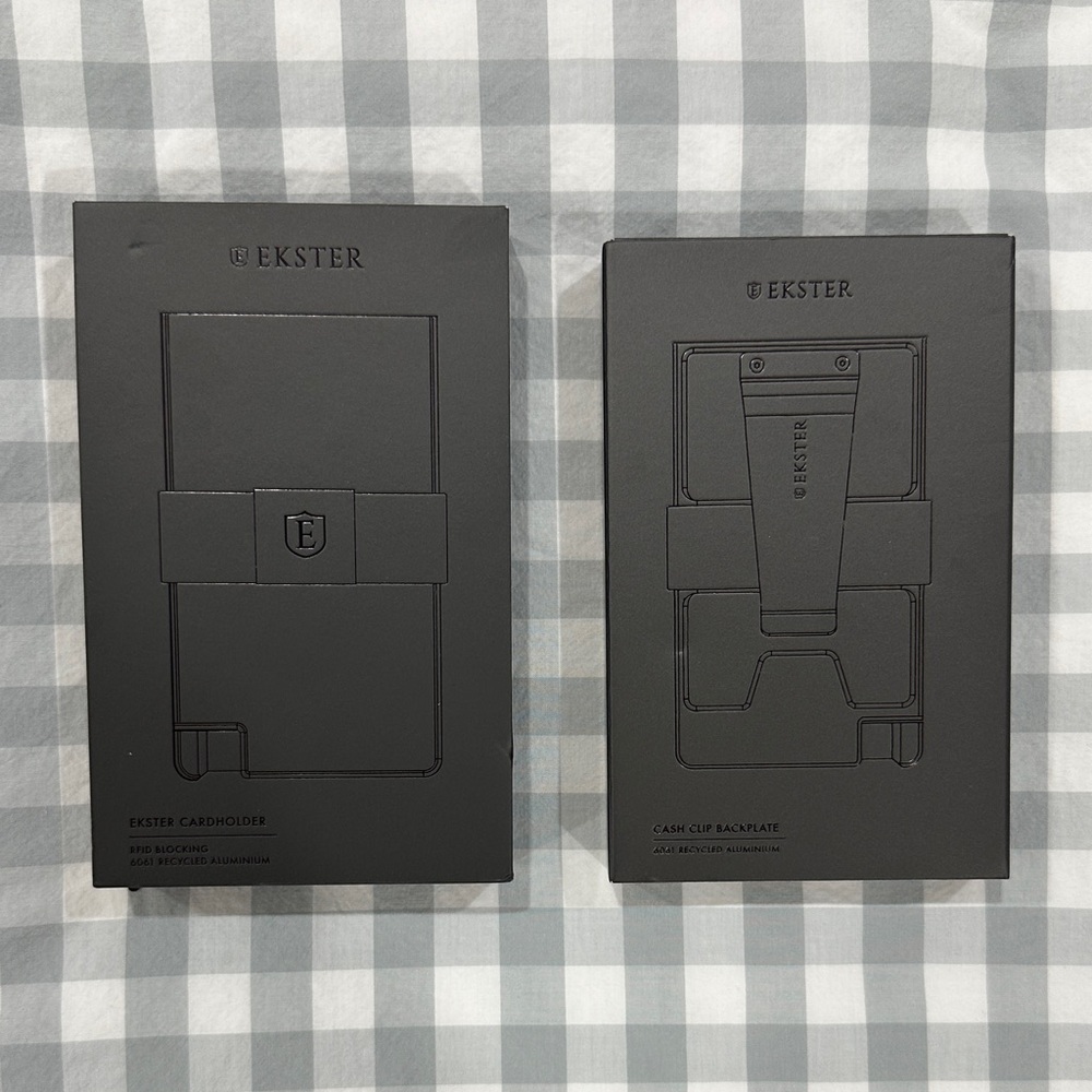 Ekster Cardholder Pro and Cash Clip Set - Space Gray